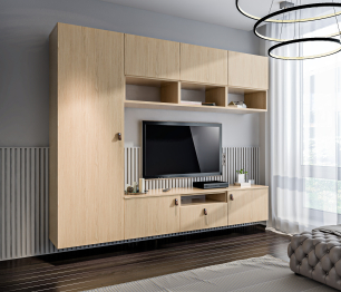 Гостиная (стенка) Тренд Дуб Винченца / ЛДСП Дуб Винченца