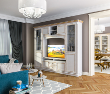 Стенки для гостиной, Стенка Версаль СБ-1655