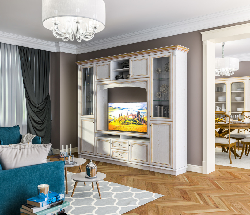 Стенки для гостиной, Стенка Версаль СБ-1655