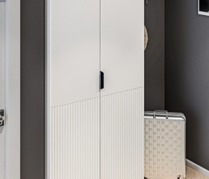 Шкаф 2-дверный 1м МАКС Джаз Белый