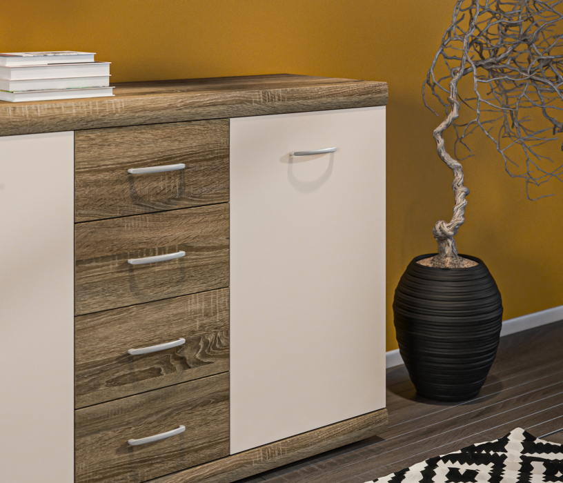 Стенки для гостиной, Монако комод + полка