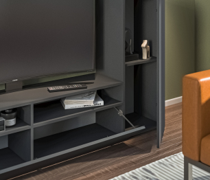 Стенка Медея СБ-3389 Диамант серый