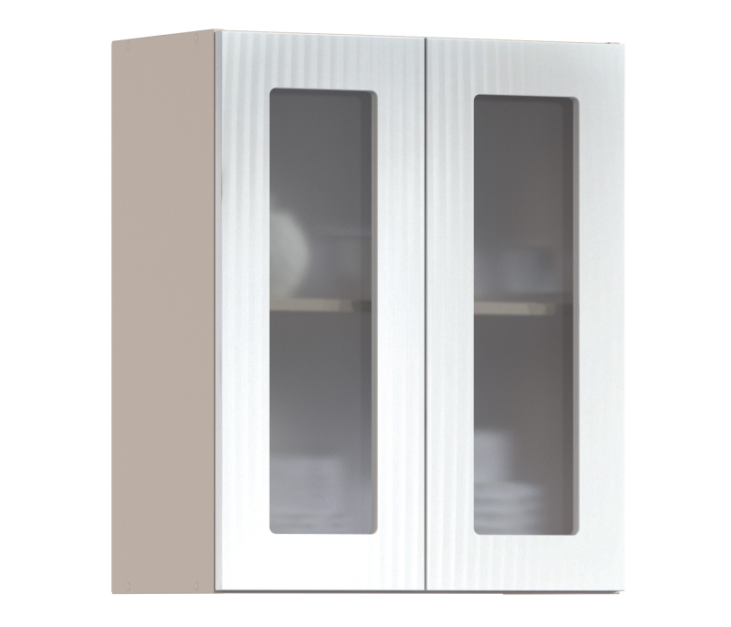 Роял, Роял шкаф навесной со стеклом 2 дв 60х72 см