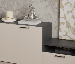 Гостиная Тренд Диамант серый/Белла Кашемир серый