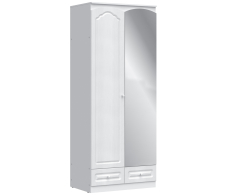 В спальню, Шкаф 2-х дверный с зеркалом Правый Амалия СБ-990