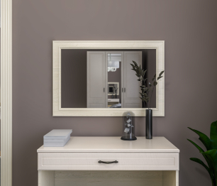 Зеркало Гранд / Ливерпуль СБ-3528 МДФ Классика Светлый