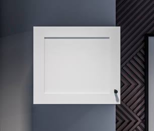 Твин СБ-3383 Полка Белая с глухим фасадом