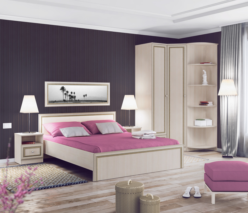 Спальные гарнитуры, Грация Авиньон набор с шкафом угловым
