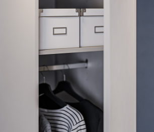 Шкаф 1 дверный Милан СБ-3262 Серый/МДФ Светло серый