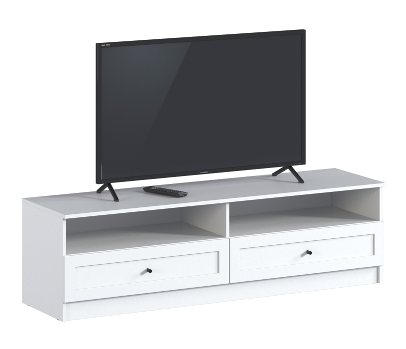 ТВ-тумбы, Комплект Твин (стеллаж и тумба ТВ), Белый