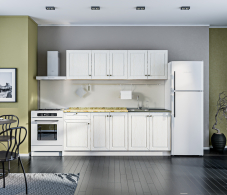 Кухонные гарнитуры, Кухонный гарнитур Катя Авиньон/Ясень Золото/Мрамор золотой АркобаленоR5 2 м