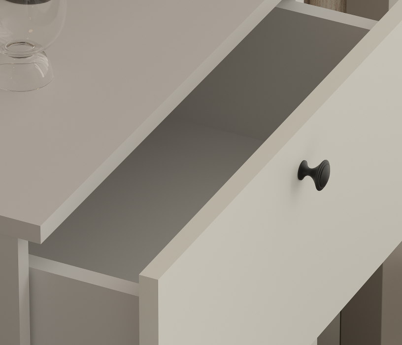 Комоды, Комод Тренд СБ-3447 2 ящика, 1 дверь Белый Альпийский