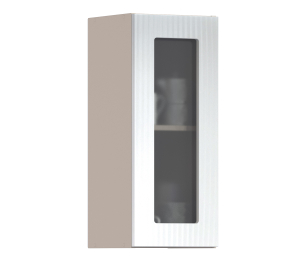 Роял шкаф навесной со стеклом 1 дв 30х72 см