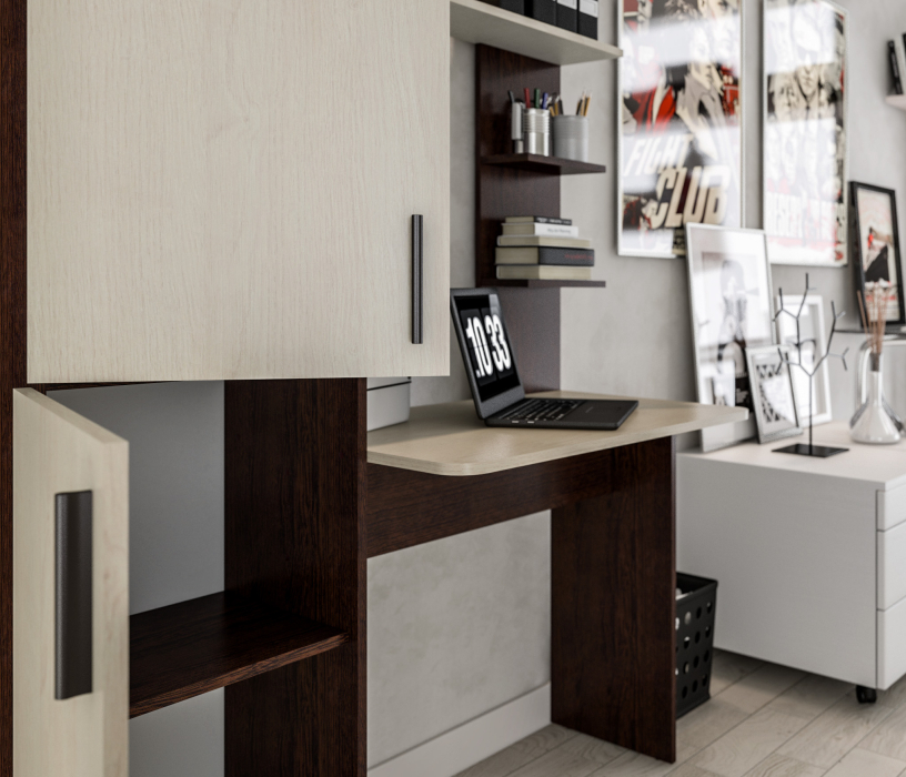 Компьютерные столы, Стеллаж со столом Тесса СБ-2737