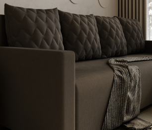 Угловой диван-кровать Челси, рогожка