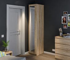 Для одежды, Шкаф 1 дверный с зеркалом Веста СБ-2260