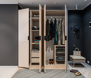 Шкаф 4-дверный 2м МАКС Джаз Кашемир