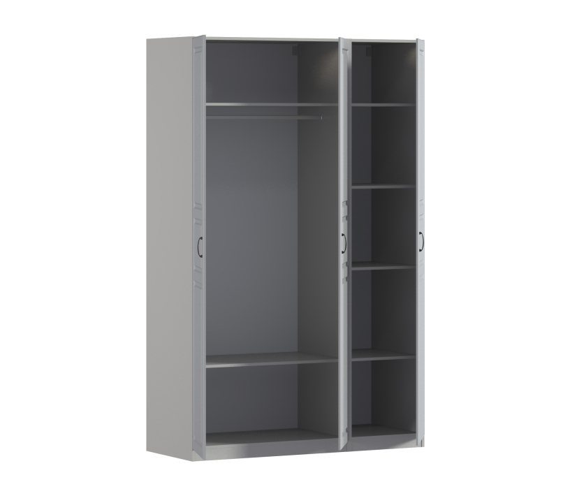 Для одежды, Шкаф трехдверный Макс 1500 мм, вариант №1 (ЛДСП/МДФ)