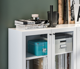 Стеллажи Твин СБ-3380 Белые