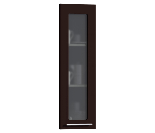 Анна ФВ-130 витрина Шоколад глянец