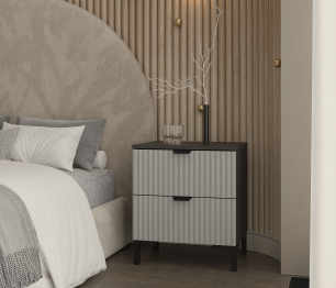 Тренд СБ-3459 Тумба Диамант серый/МДФ Джаз Серый