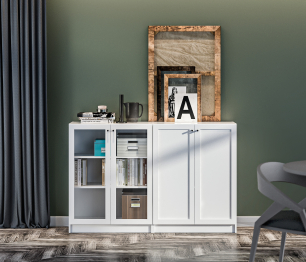 Стеллажи Твин СБ-3380 Белые