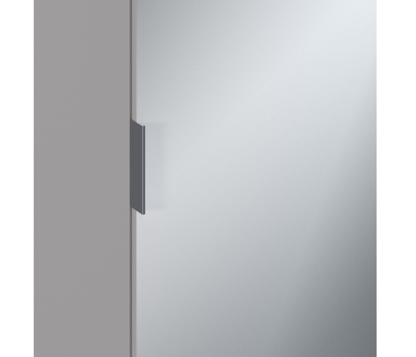 Шкафы пеналы, Шкаф-пенал Милан СБ-3255 Серый с зеркальным фасадом